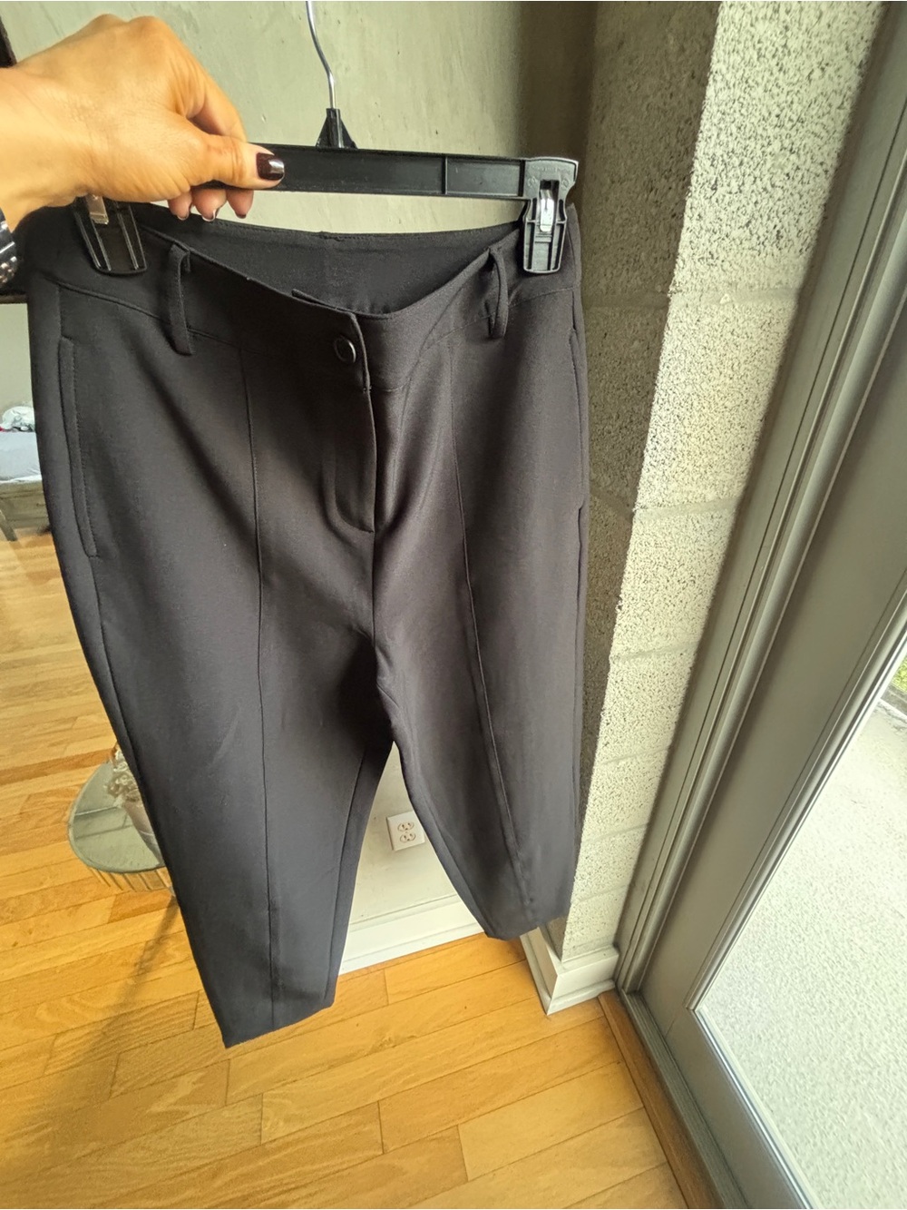 Women's Black Dress Pants - Loose Fit